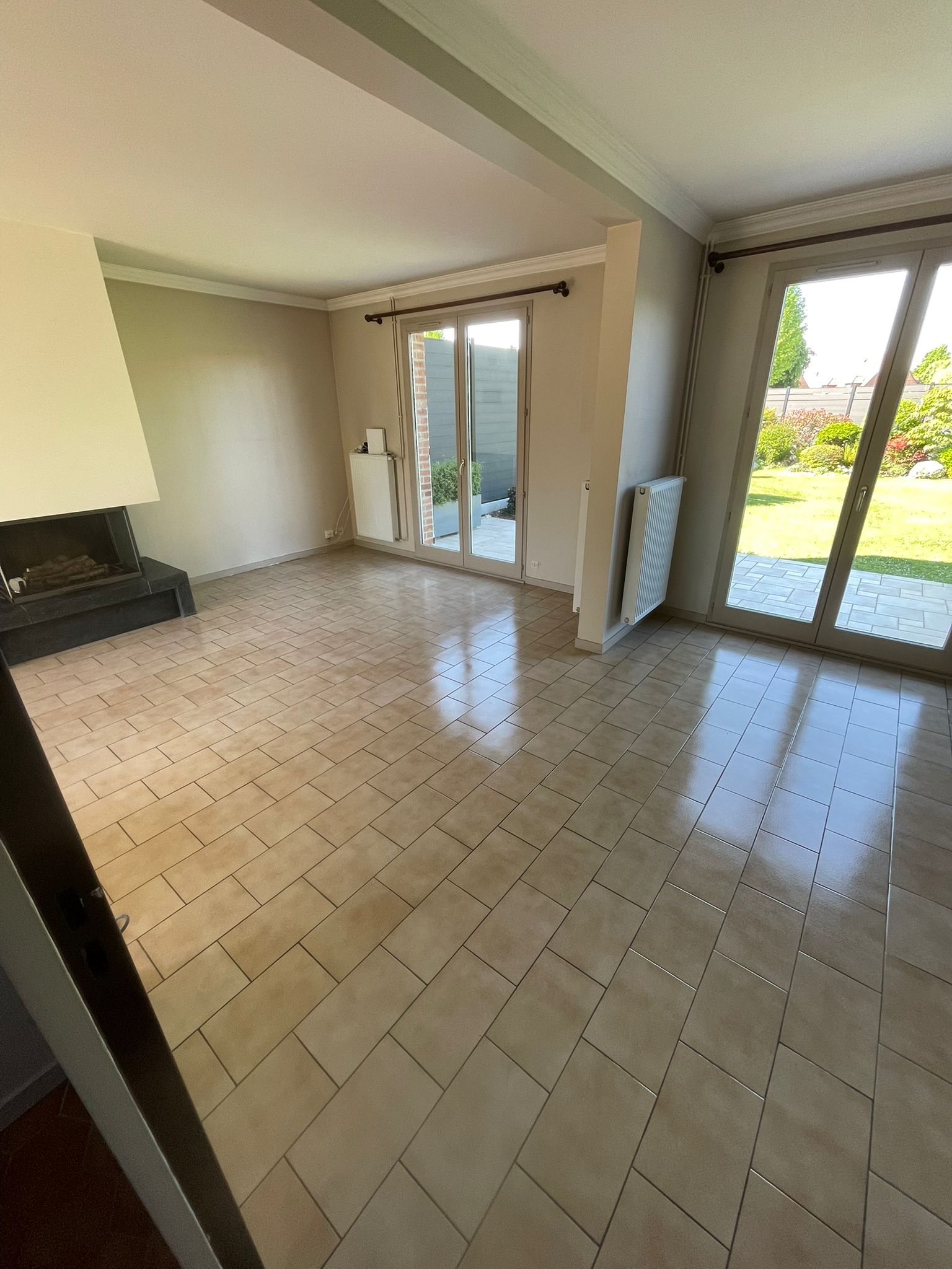 Carrelage posé avec calepinage étudié par CS Création dans la métropole lilloise